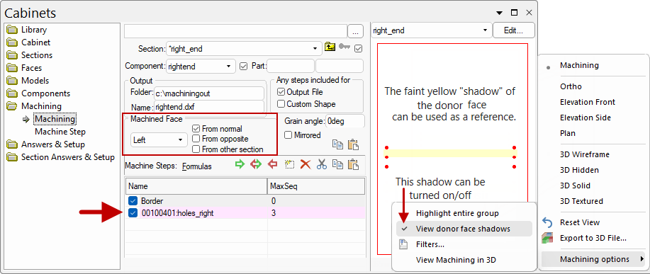 Click to 'View Machining in 3D' option turned ON